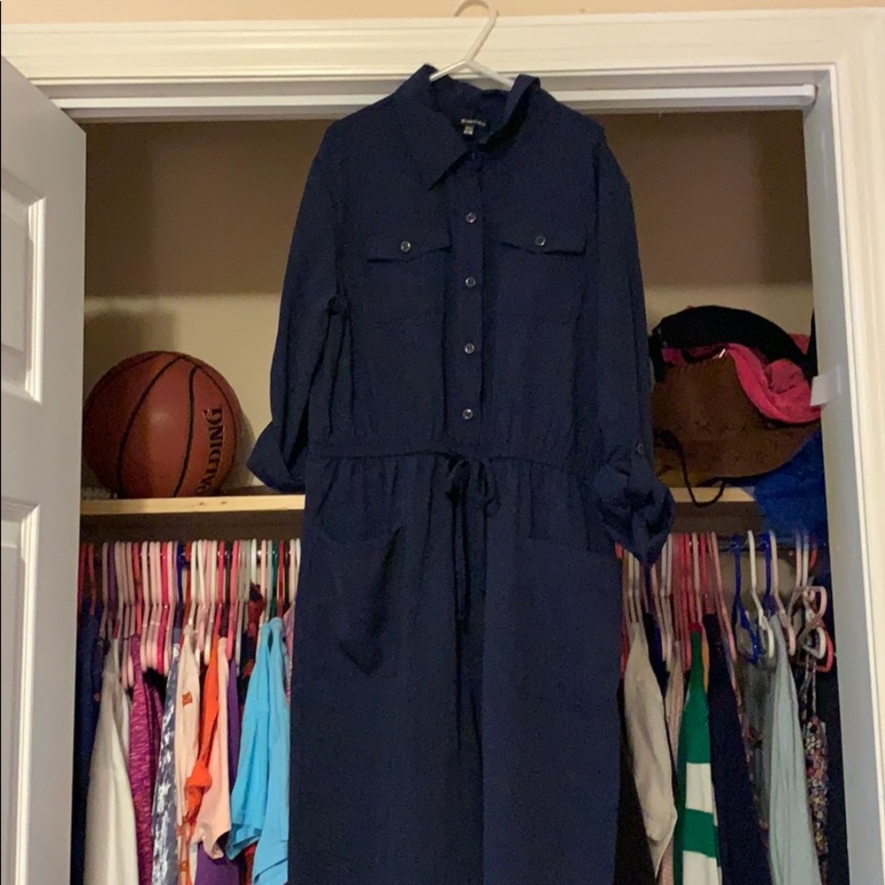 Girls Navy Blue Jumpsuit